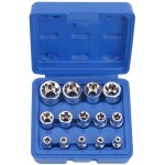 Lot de 14 douilles torx femelles e4 - e24 e - torx hexagonales