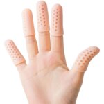 Lot de 14 prot�ge doigts en gel avec trous d'a�ration, protege doigt silicone, doigtier caoutchouc, protection ...