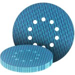 Lot de 15 disques abrasifs excentriques de 225 mm - 10 trous - grain 60 - en forme de losange - anti ... Lot de 15 disques abrasifs excentriques de 225 mm - 10 trous - grain 60 - en forme de losange - anti ...