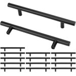Lot de 15 poignee de meuble cuisine, poign�e meuble en acier inoxydable, poignet de porte cuisine noire ...