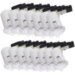 Lot de 15 support de spot bbc rt2012 ip20 basse luminance 93mm de diam�tre non orientable avec connecteur ...