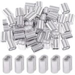 Lot de 150 manchons � sertir en aluminium de 3 mm pour c�ble m�tallique et extr�mit� de c�ble (0, 3 cm ...