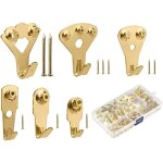 Lot de 150 pi�ces crochets pour cadre photo, crochets en m�tal avec clous pour accrochage tableaux peintures ...