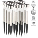 Lot de 16 bornes solaires � led lampes de jardin � planter