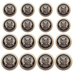 Lot de 16 boutons de couture en alliage dlicat, bouton dcoratif de style britannique