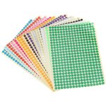 Lot de 16 pastilles autocollantes  code couleur de 6 mm, tiquettes  points circulaires de couleur ...