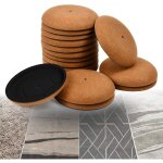 Lot de 16 patin glisseur pour meuble lourd, grands patins pour meubles patins ronds de 9 cm glisseurs ...