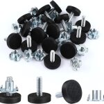 Lot de 16 pieds de nivellement rglables en hauteur - filetage m6 - pour meubles robustes - avec crous ...