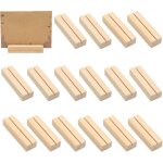 Lot de 16 porte cartes en bois, 10 cm, supports pour noms de table, cartes de place, photos et menus, ...