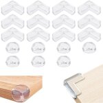 Lot de 17 coin de table protection bebe protege coin de table protection meuble protecteur de bord transparent ...