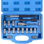 Lot de 17 outils de nettoyage professionnels pour injecteur diesel