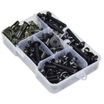 Lot de 177 vis de car�nage de moto - pour car�nage - m6 m5 - noir
