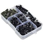 Lot de 177 vis de car�nage de moto - pour car�nage - m6 m5 - noir