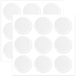 Lot de 18 30x8mm parechocs en verre parechocs de meubles en silicone parechocs d'armoire transparents ...