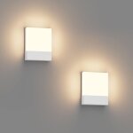 Lot de 2 15w lampe murale led interieur / exterieur, applique murale blanc modernes en aluminium, �clairage ...