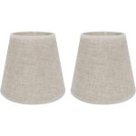 Lot de 2 abat - jours e14 / e27 pour lampe de table applique murale, lustre, abat - jour en cristal, ...