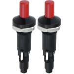 Lot de 2 allumeurs pi�zo � bouton - poussoir, allumage par �tincelle � double sortie pour barbecue � ...