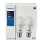 Lot de 2 ampoules corepro led a67 e27 13w 4000k neutre 1521lm philips