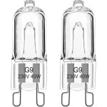Lot de 2 ampoule halog�ne g9 pour four 40w 230v ampoule de four g9 dimmable tol�rance 300�c pour aeg ...