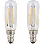Lot de 2 ampoules led 4w ses pour hotte aspirante e14 blanc froid 6000k t25 ampoules � filament de tube ...
