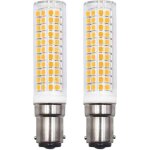 Lot de 2 ampoules led b15d rempla�ant 75w 90w 80w blanc chaud 3000k 220v 230v 890lm 7w applique murale ...