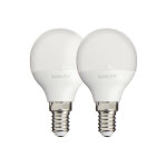 Lot de 2 ampoules led p45 - culot e14 - classique - pack2ev470pcw - xanlite