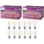 Philips hue - lot de 12 ampoules led philips classic filament a60 e27 4, 3w (quivalent 40w) ? lumire ...