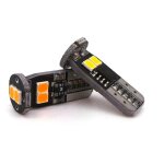 Lot de 2 ampoules led w5w t10 12v - 18v canbus 400lm