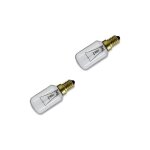Lot de 2 ampoules t25 / e14 / 25w d'origine (484000008842, c00863215) four, cuisini�re aya, bauknecht, ...