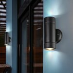 Lot de 2 appliques murales d'ext�rieur led up down fa�ades jardin terrasses luminaires d'�clairage ip ...