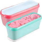 Lot de 2 bac a glace maison, rcipients  glace de 1, 5 litre, rcipients  glace rutilisables pour ...