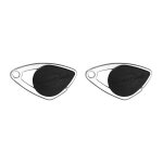 Lot de 2 badges mifare de proximit noir 08 - 0101 - scuris rfid tanche ip68 accs contrl pour coproprit ...