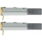 Lot de 2 balais de charbon pour aspirateur industriel 30 / 60 / 70 / 80 / 90 l 11 x 6 x 29 mm