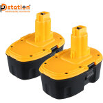 Lot de 2 batteries de rechange dc9096 ni - mh 18 v 5. 5ah pour dewalt dc9096 de9098 dw9096 dwv9096 dv9095 ...