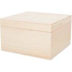 Lot de 2 botes de rangement en bois pour cadeaux de mariage