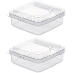Lot de 2 botes de rangement pour fromage, rfrigrateur, bote de rangement pour tranches de fromage, ...