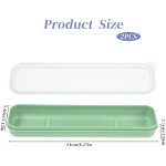 Lot de 2 bo�tes de rangement portables pour couverts de voyage, porte - ustensiles simple de 20 cm avec ...