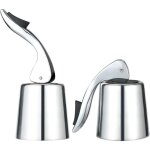 Lot de 2 bouchons  champagne, bouchon de bouteille de vin en acier inoxydable rutilisable