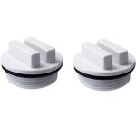 Lot de 2 bouchon d'hivernage et filtre de piscine avec joint torique pour l'hivernage des piscines pendant ...