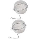 Lot de 2 boules  th - acier inoxydable - infuseurs  th en vrac