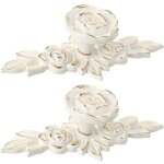 Lot de 2 boutons de placard avec plaque arri�re, poign�es vintage en alliage de zinc, boutons de tiroir ...