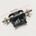 Lot de 2 bras de fixation super clamp de remplacement, rotule double extr�mit� de 17 mm + vis 1 / 4  ...