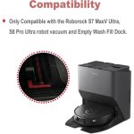 Lot de 2 brosses de nettoyage haute vitesse pour roborock s8 / s8 + / s8pro / g20, d�tachables, lavables, ...