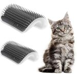 Lot de 2 brosses - peignes de toilettage pour chat, massage et d�m�lage, tailles l & m, 1 jeu