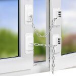 Lot de 2 but�es de fen�tre r�glables, verrous de r�frig�rateur avec code enfant, pour portes / cong�lateurs ...