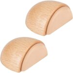 Lot de 2 bute de portes - arrt de porte adhesive en bois pour sol et parquet ? stop porte adhsif - ...