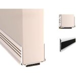 Lot de 2 butes de porte, bute de porte en caoutchouc, rglable, insonorisante, longueur 93 cm, blanc ...