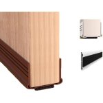 Lot de 2 butes de porte, bute de porte en caoutchouc, rglable, insonorisante, longueur 93 cm, marron ...