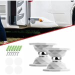 Lot de 2 butes de porte magntiques pour camping - car, caravane, camping - car (blanc)