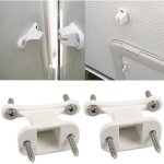 Lot de 2 butoirs de porte pour caravane, camping - car, caravane, blanc, pi�ces de rechange en plastique, ...